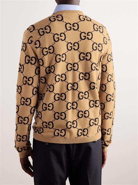 gucci jacquard trim hoodie|gucci sweaters for men.